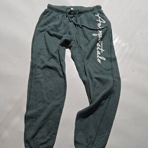 Aeropostale Teal Green Script Logo Sweatpants